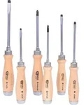 KS Tools ERGOTORQUE WOODmax Schlag-Schraubendreher-Satz, 6-tlg - 300.1050