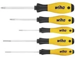 Wiha Schraubendreher Set SoftFinish ESD Schlitz, Phillips 5-teilges Set - 27252