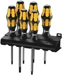 Wera 977/6 TORX Schraubendrehersatz Kraftform Wera: Der Schraubmei&szlig;el + Rack,