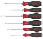 Wiha Schraubendreher Set SoftFinish Schlitz, Pozidriv 6-teilges Set mit durchgehender