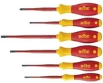 Wiha Schraubendreher Set SoftFinish electric slimFix Schlitz, Pozidriv 6-teilges Set