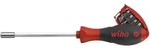 Wiha Schraubendreher mit Bit Magazin magnetisch gemischt mit 8 Bits, 1/4 zoll - 32901
