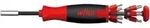 Wiha Schraubendreher mit Bit Magazin LiftUp 25 magnetisch gemischt mit 12 Bits, 1/4
