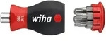 Wiha Schraubendreher mit Bit Magazin magnetisch TORX mit 6 Bits, Stubby, 1/4 zoll in