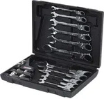 KS Tools GEARplus Gelenk-Ratschenringmaulschl&uuml;ssel-Satz, 18-tlgfeststellbar -
