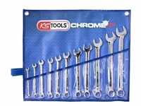 KS Tools CHROMEplus Ringmaulschlüssel-Satz, abgewinkelt, 11-tlg Zoll - 518.3000