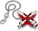 KNIPEX Universal-Schl&uuml;ssel f&uuml;r g&auml;ngige Schr&auml;nke und Absperrsysteme 90 mm - 001106