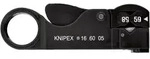 KNIPEX Abisolierwerkzeug f&uuml;r Koaxialkabel 105 mm - 166005SB