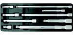 KS Tools 1/4"+3/8"+1/2" CHROMEplus Kipp-Verl&auml;ngerungs-Satz, 9-tlg - 918.0009