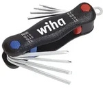 Wiha Multitool Mini PocketStar Schlitz, Phillips, Innensechskant 8-teilges Set -