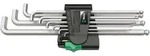 Wera 950/9 Hex-Plus 4 Winkelschl&uuml;sselsatz, metrisch, gestellverchromt, 9-teilig -