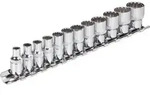 VIGOR Multiprofil Steckschl&uuml;ssel-Einsatz Satz, V1897, Vierkant6,3 mm (1/4...