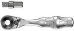 Wera 8001 A Zyklop Mini 1 SB Bit-Ratsche 1/4", mit 1/4"-Antrieb, 2-teilig -