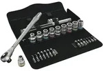 Wera 8100 SC 7 Zyklop Metal-Knarrensatz, Durchsteckvierkant, 1/2"-Antrieb, metrisch,