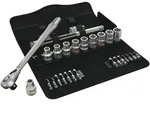 Wera 8100 SC 8 Zyklop Metal-Knarrensatz, Umschalthebel, 1/2"-Antrieb, metrisch,