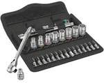 Wera 8100 SA 11 Zyklop Metal-Knarrensatz, Umschalthebel, 1/4"-Antrieb, z&ouml;llig,