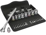 Wera 8100 SB 7 Zyklop Metal-Knarrensatz, Durchsteckvierkant, 3/8"-Antrieb, metrisch,