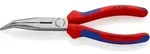 KNIPEX Flachrundzange mit Schneide atramentiert mit angewinkelten Backen