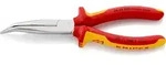 KNIPEX Flachrundzange mit Schneide verchromt mit angewinkelten Backen