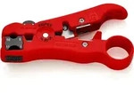KNIPEX Abisolierwerkzeug f&uuml;r Koaxial- und Datenkabel 125 mm - 166006SB
