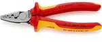 KNIPEX Crimpzange f&uuml;r Aderendh&uuml;lsen 180 mm isoliert mit Mehrkomponenten-H&uuml;llen,