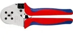 KNIPEX Vierdornpresszange f&uuml;r gedrehte Kontakte 230 mm verchromt mit