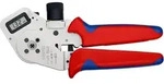 KNIPEX Vierdornpresszange f&uuml;r gedrehte Kontakte 195 mm verchromt mit