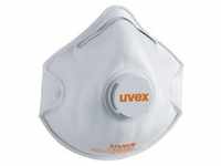 uvex silv-Air classic 2210 Atemschutzmaske FFP2 mit Ausatemventil - 8732210 - weiß