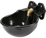 Kerbl Tr&auml;nkebecken G51 emailliert, mit Rohrventil schwarz - 221851 - schwarz