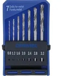 DREMEL 628 Pr&auml;zisions-Bohrersatz &Oslash; 0,8 / 1,2 / 1,6 / 2,0 / 2,4 / 2,8 / 3,2 mm (7