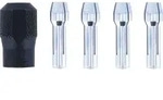 DREMEL 4485 Spannzangen-Set (Spannmutter, Spannzangen 0,8 / 1,6 / 2,4 / 3,2 mm) (5