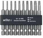 Wiha Bit Set Professional 70 mm TORX Kugelkopf 10-teilges Set 1/4 zoll in Bitleiste -