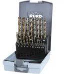 RUKO Spiralbohrer-Satz DIN 338 Typ VA HSS-Co 5 - 19-tlg. - 215214RO