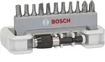 Bosch Schrauberbit-Set Extra-Hart, 11-teilig, PH, PZ, T, S, HEX, 25 mm, Bithalter -