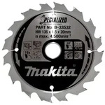 Makita SPECIALIZED S&auml;geb.136x20x16Z - B-33532