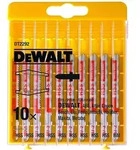 DEWALT HSS Stichs&auml;gebl&auml;tter Set f&uuml;r Metall 10-tlg. - DT2292-QZ