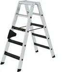Munk Stufen-Stehleiter 250 kg beidseitig begehbar mit clip-step R13 - 043805