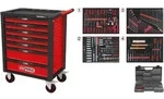 KS Tools RACINGline SCHWARZ-ROT Werkstattwagen mit 7 Schubladen und 515