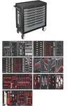 VIGOR Werkstattwagen Series XL, Kunststoff-Arbeitsplatte, mit Sortiment, V5434,