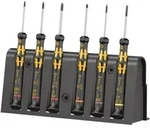 Wera 1550/6 ESD Elektroniker-Schraubendrehersatz + Rack, 6-teilig - 05030180001