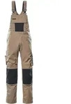 MASCOT Augsburg Latzhose mit Knietaschen UNIQUE Hellkhaki / Schwarz 50 -