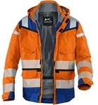 K&Uuml;BLER REFLECTIQ Wetterjacke SYMPATEX&reg; PSA 2 warnorange/kornblumenblau XS - 1307