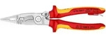 KNIPEX Elektro-Installationszange 200 mm verchromt isoliert, VDE-gepr&uuml;ft mit