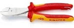 KNIPEX Kraft-Seitenschneider mit Befestigungs&ouml;se verchromt - 7406200T