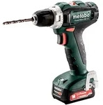 Metabo Akku-Bohrschrauber PowerMaxx BS 12 metaBOX 118 - 12V 2x2Ah Li-Power + SC 30 -