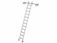Munk Stufen-Regalleiter fahrbar für Doppelregal 12 Stufen - 044612