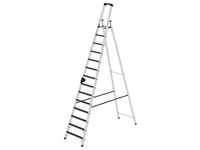 Munk Stufen-Stehleiter einseitig begehbar mit clip-step R13 14 Stufen - 041634