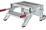 Munk Arbeitspodest fahrbar, Stufenbreite 600 mm, Stahl-Gitterrost - 050430