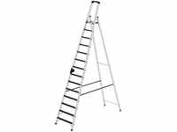 Munk Stufen-Stehleiter einseitig begehbar mit clip-step 14 Stufen - 041514