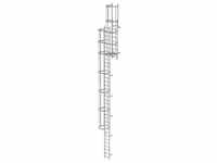 Munk Mehrzügige Steigleiter mit Rückenschutz (Bau) Stahl verzinkt 10640 -...